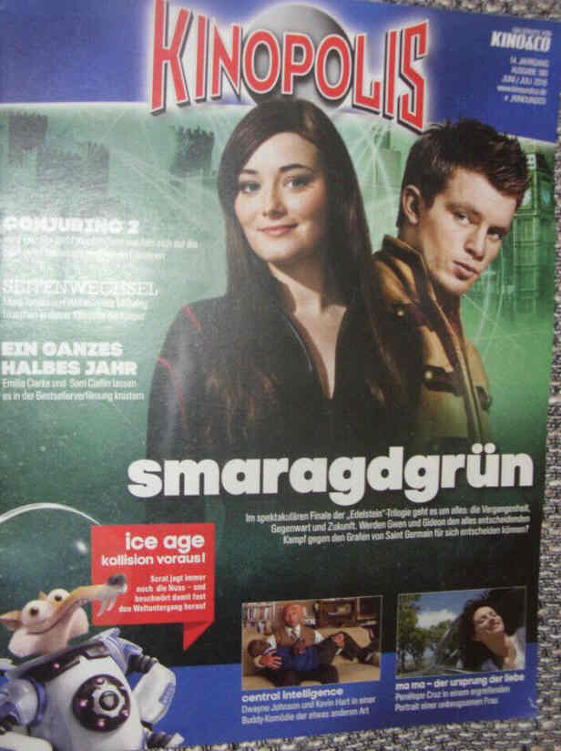 KINOPOLIS magazine side cover  June/July 2016