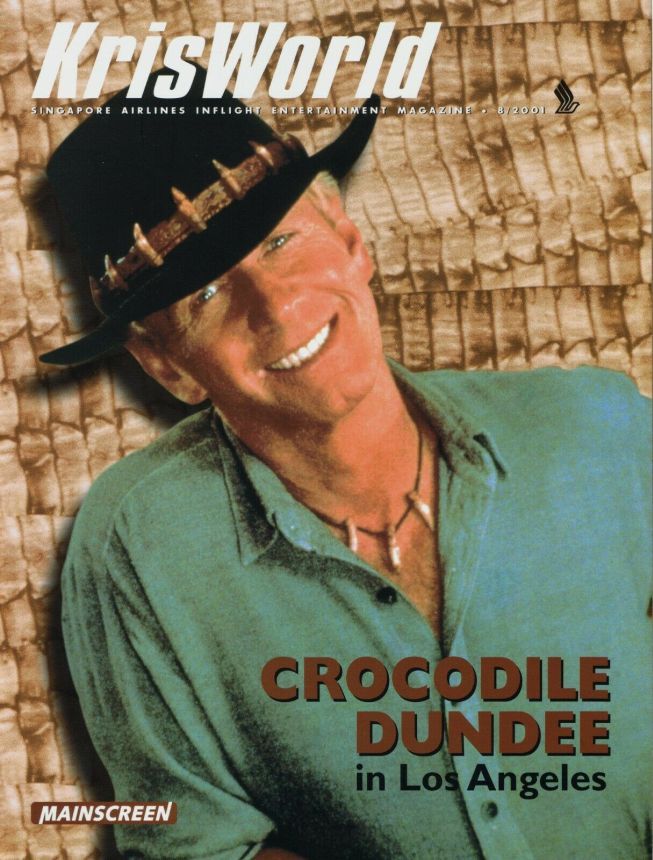 KRISWORLD magazine side cover  August 2001