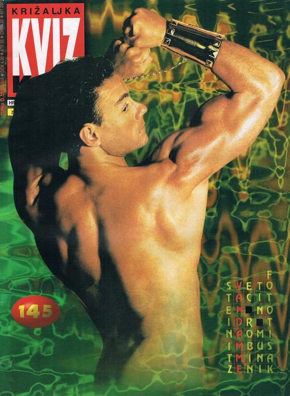KRIZALJKA KVIZ magazine side cover Issue 145  August 1996