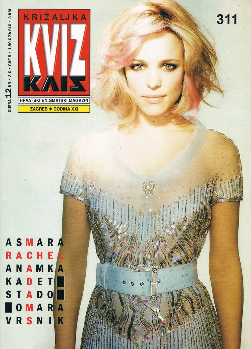 KRIZALJKA KVIZ magazine side cover Issue 311   2013