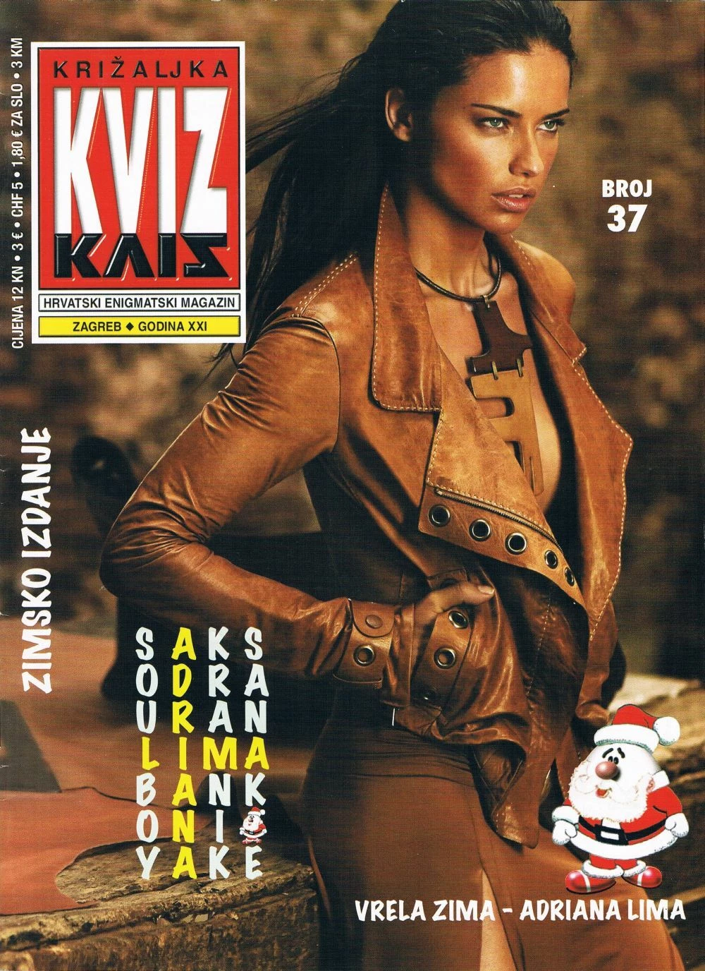 KRIZALJKA KVIZ magazine side cover Issue 37   2015