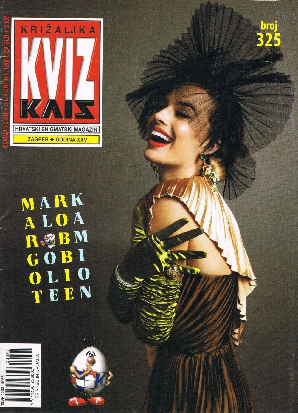 KRIZALJKA KVIZ magazine side cover Issue 325   2022