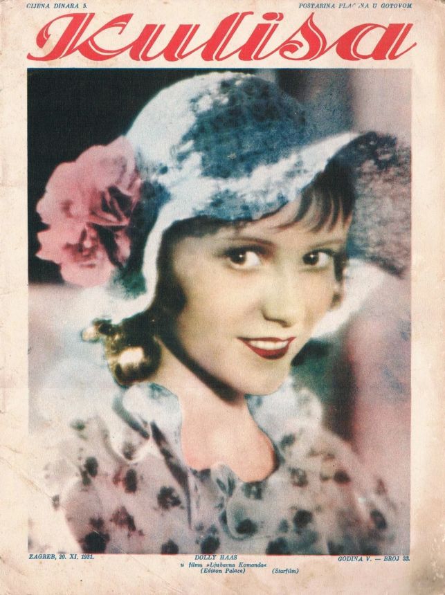 KULISA magazine side cover Issue 33 20 November 1931