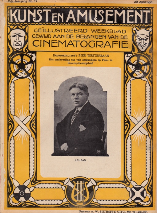 KUNST EN AMUSEMENT magazine side cover Issue 17 29 April 1921
