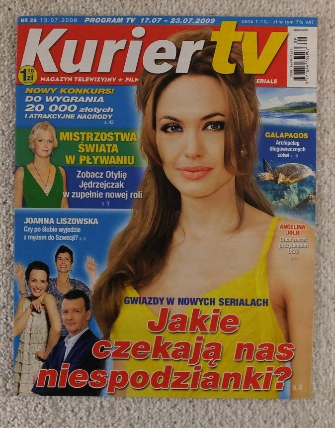 KURIER TV magazine side cover 13 July 2009