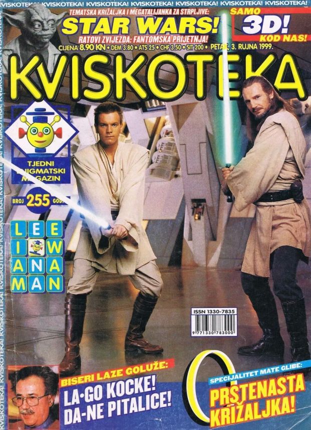 KVISKOTEKA magazine side cover Issue 255 3 September 1999