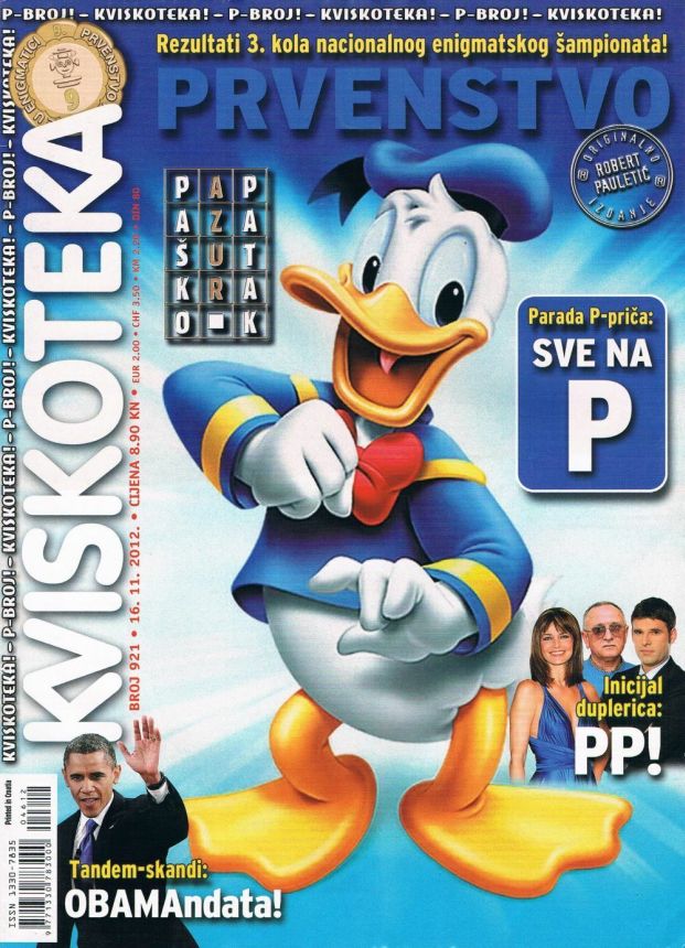 KVISKOTEKA magazine side cover Issue 921 16 November 2012