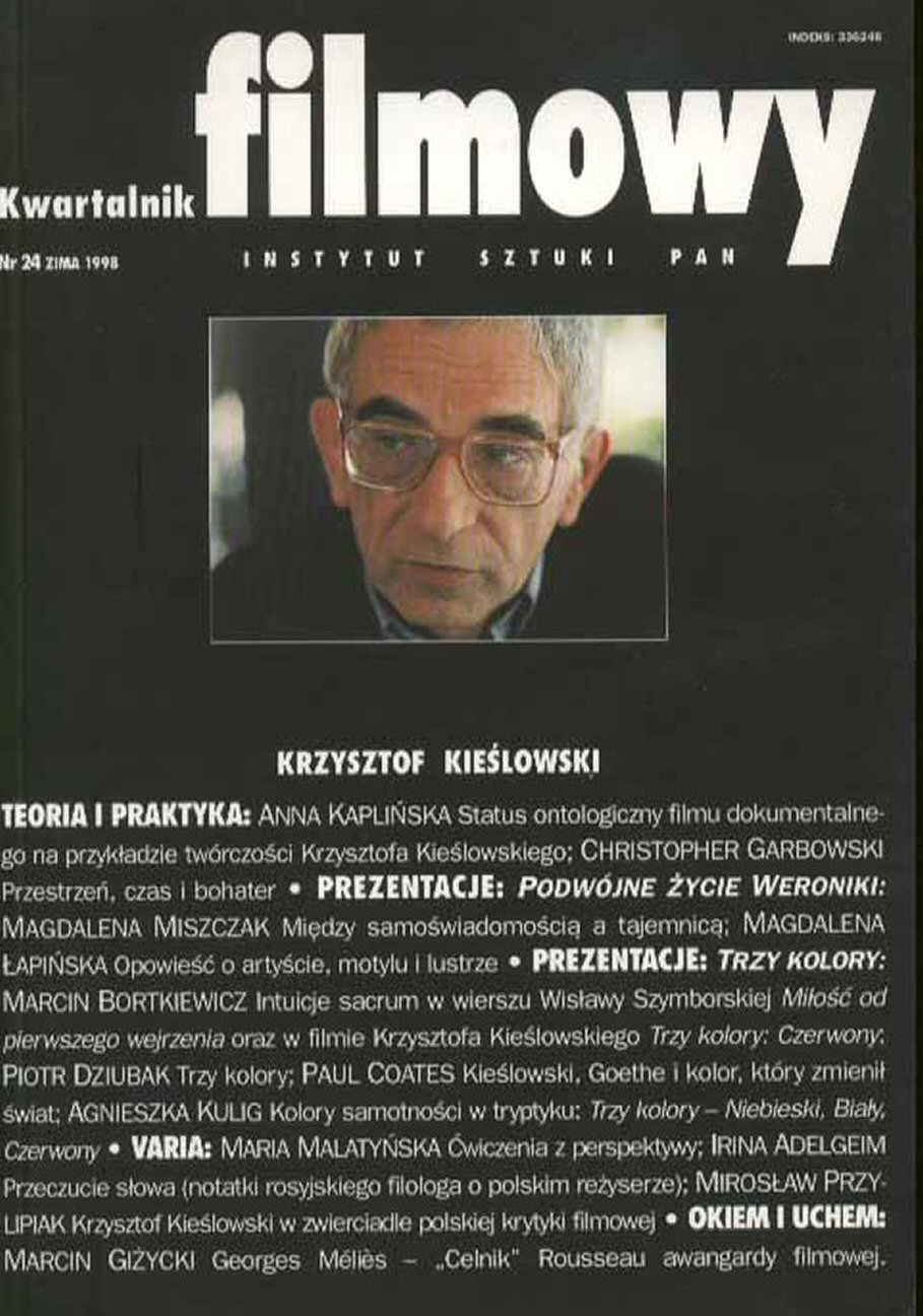 KWARTALNIK FILMOWY magazine side cover Issue 24 Winter 1998