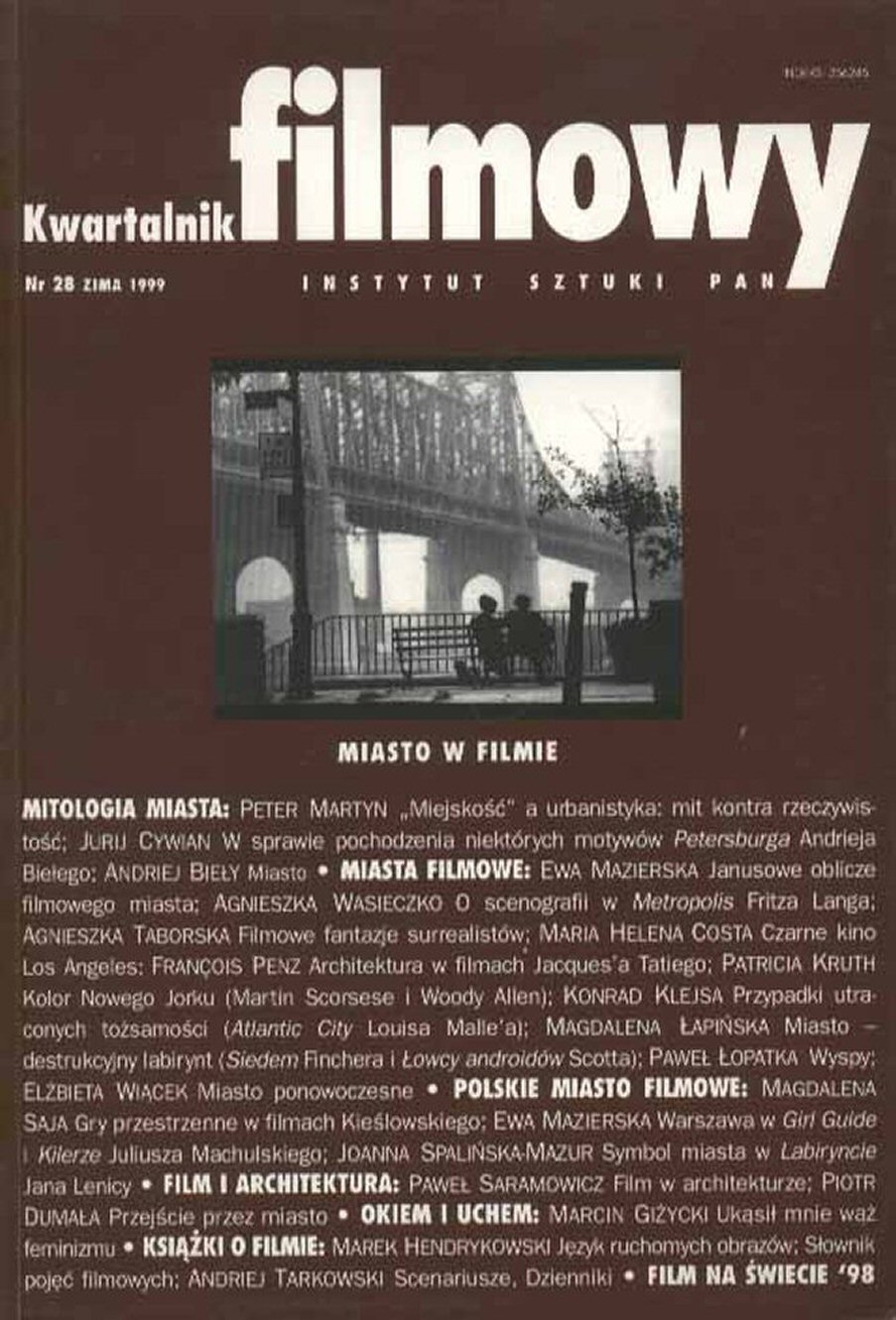 KWARTALNIK FILMOWY magazine side cover Issue 28 Winter 1999