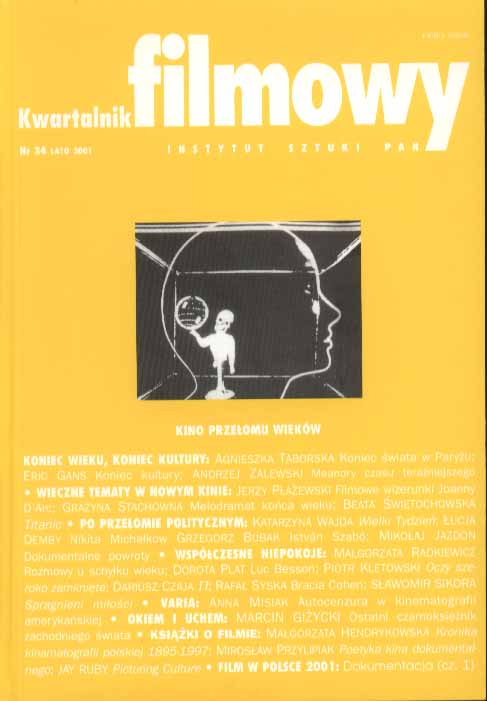 KWARTALNIK FILMOWY magazine side cover Issue 34 Summer 2001