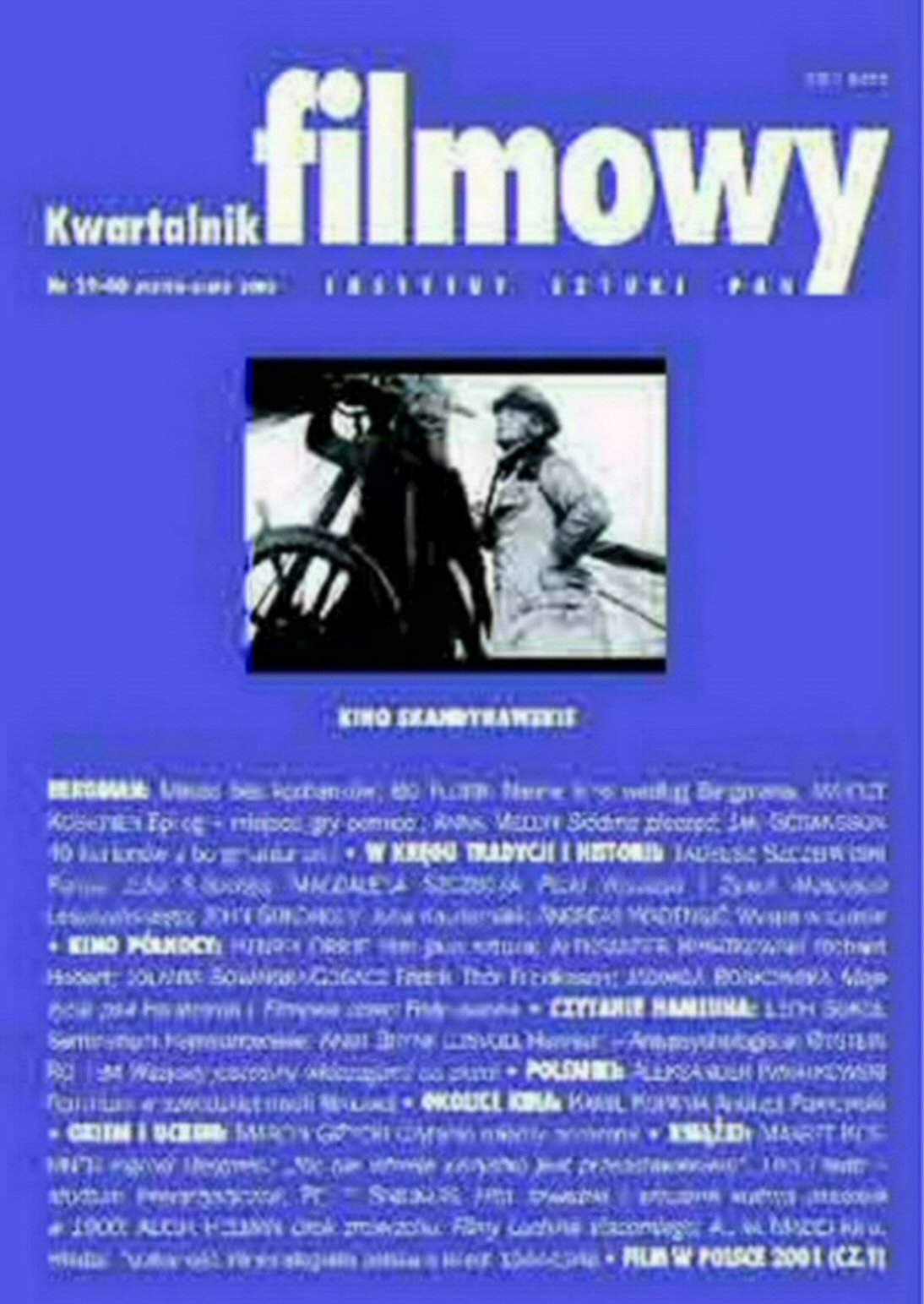 KWARTALNIK FILMOWY magazine side cover Issue 39-40 Winter 2002