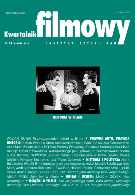 KWARTALNIK FILMOWY magazine side cover Issue 69 Spring 2010