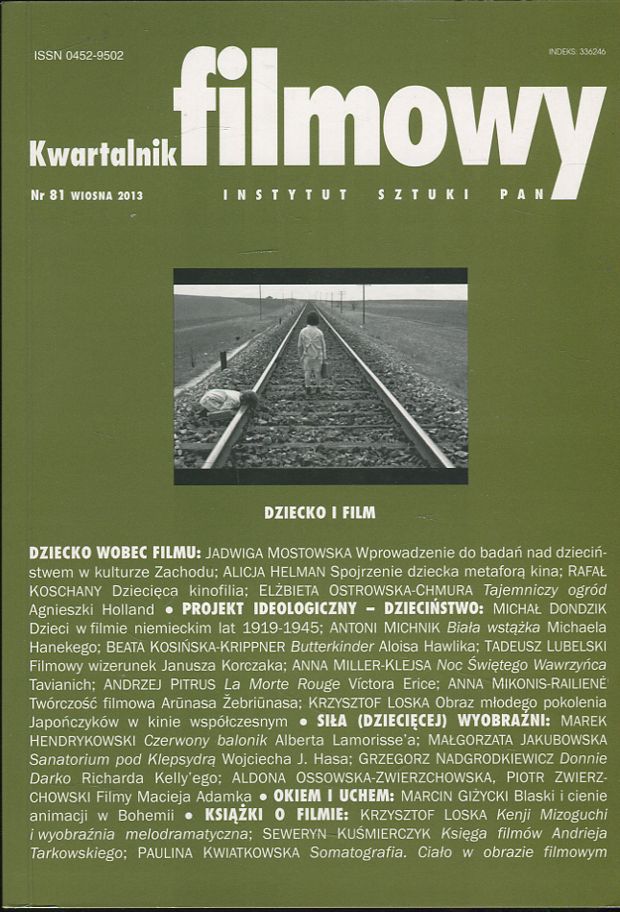 KWARTALNIK FILMOWY magazine side cover Issue 81 Spring 2013