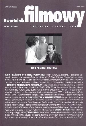 KWARTALNIK FILMOWY magazine side cover Issue 92 Winter 2015