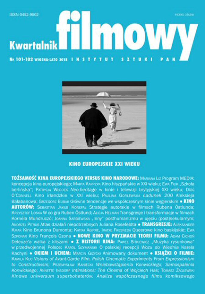 KWARTALNIK FILMOWY magazine side cover Issue 101-102 Spring 2018