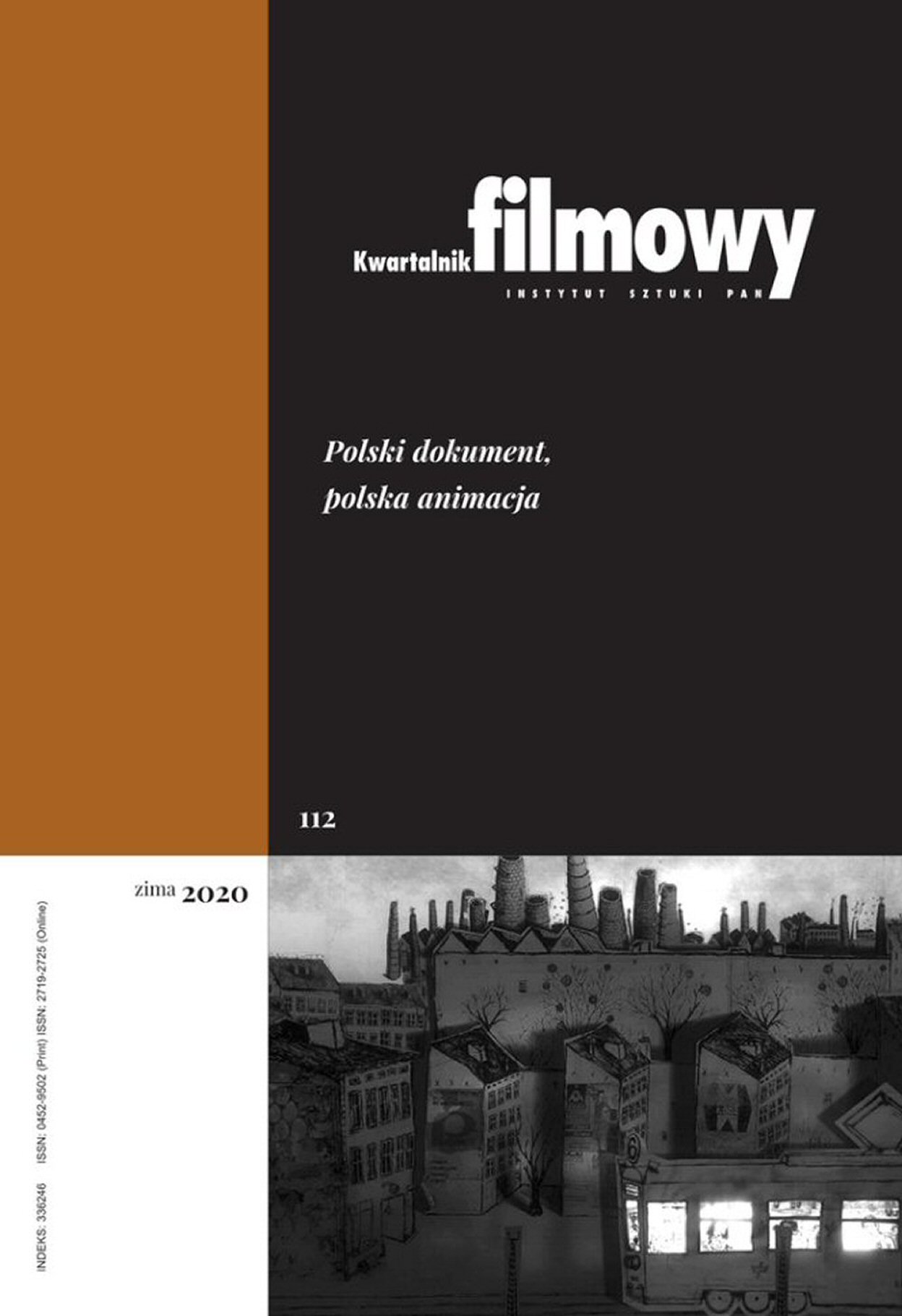 KWARTALNIK FILMOWY magazine side cover Issue 112 Winter 2020