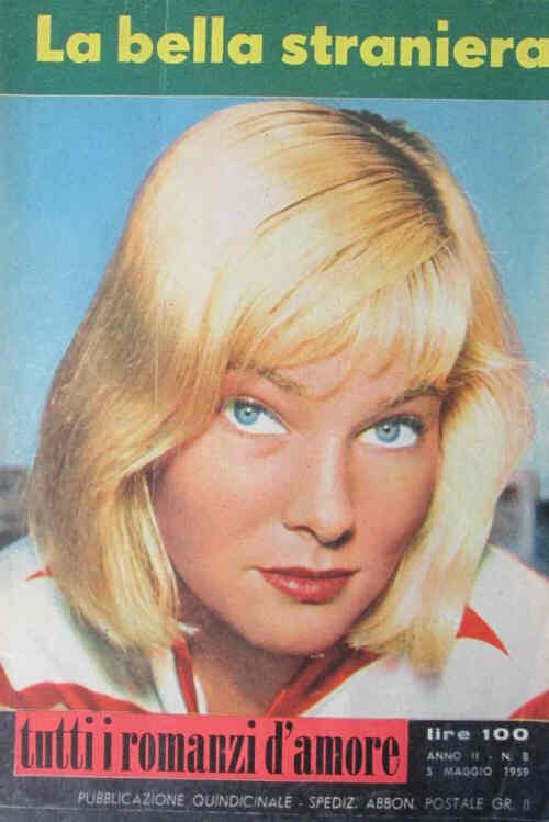 LA BELLA STRANIERA magazine side cover Issue 8 5 May 1955