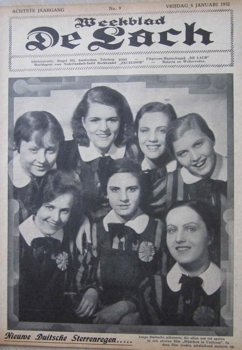 LACH | DE magazine side cover Issue 9 8 January 1932