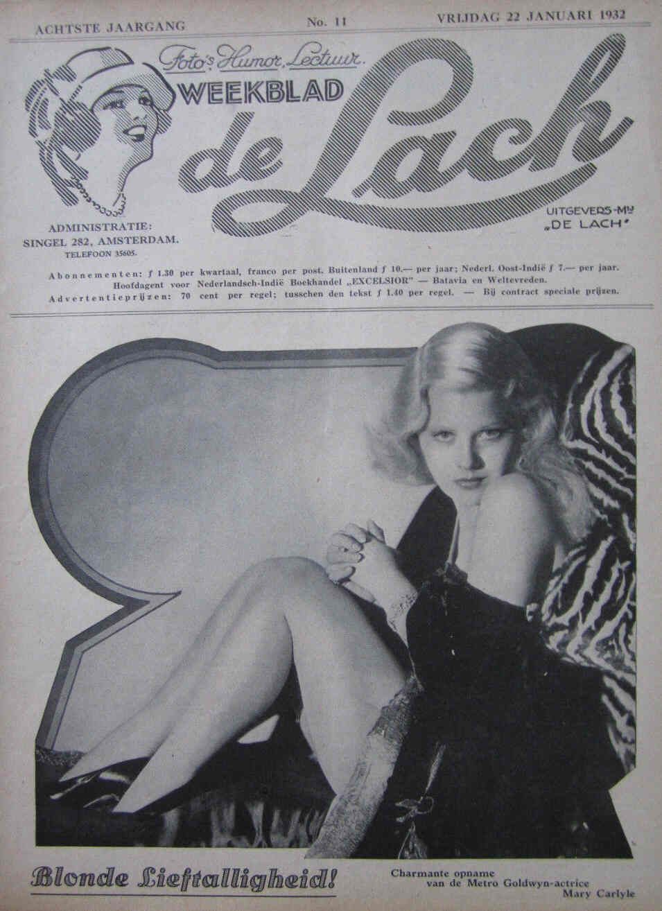 LACH | DE magazine side cover Issue 11 22 January 1932
