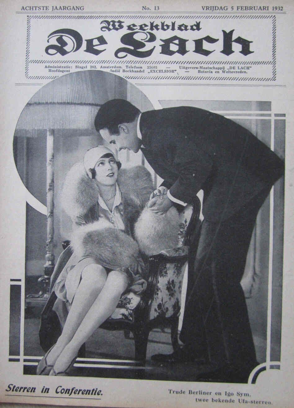 LACH | DE magazine side cover Issue 13 5 February 1932