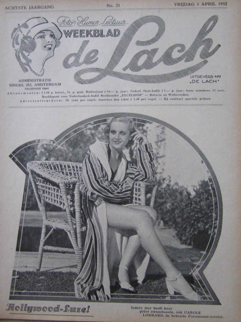 LACH | DE magazine side cover Issue 21 1 April 1932