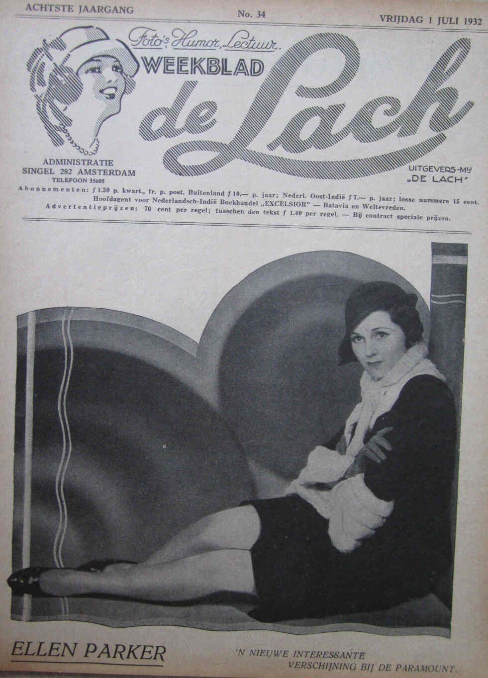 LACH | DE magazine side cover Issue 34 1 July 1932