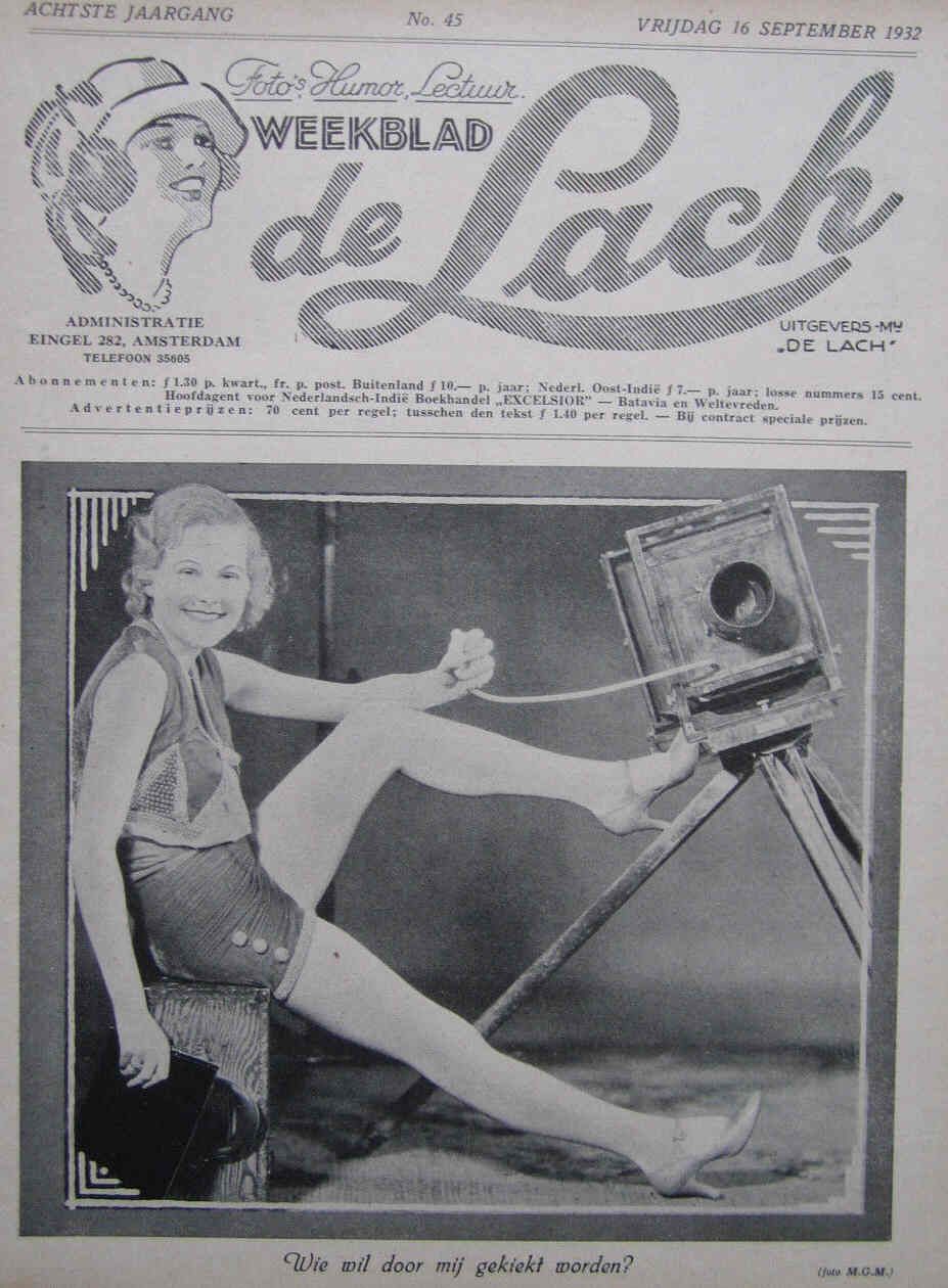 LACH | DE magazine side cover Issue 45 16 September 1932