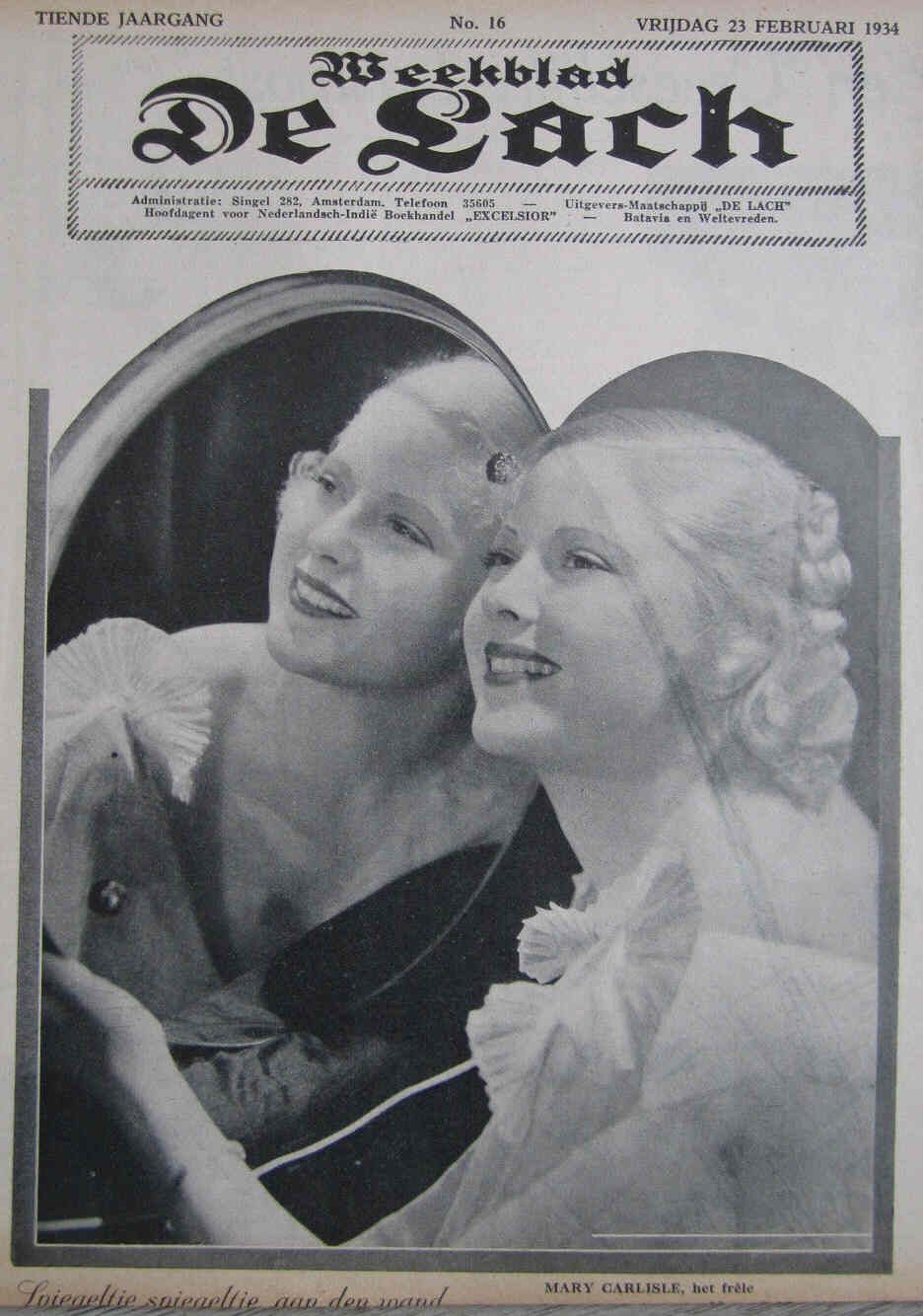 LACH | DE magazine side cover Issue 16 23 February 1934