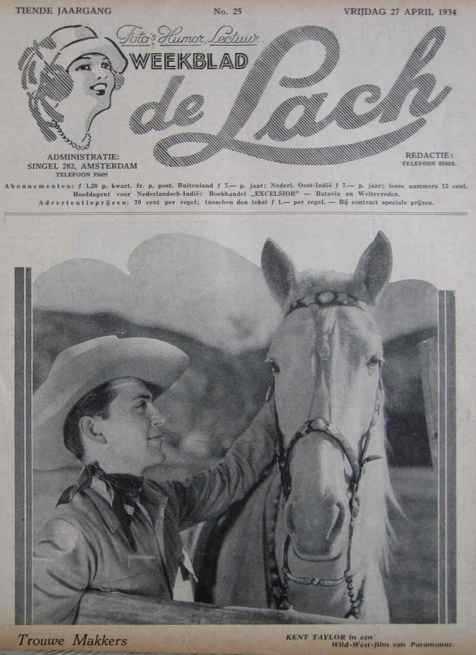 LACH | DE magazine side cover Issue 25 27 April 1934
