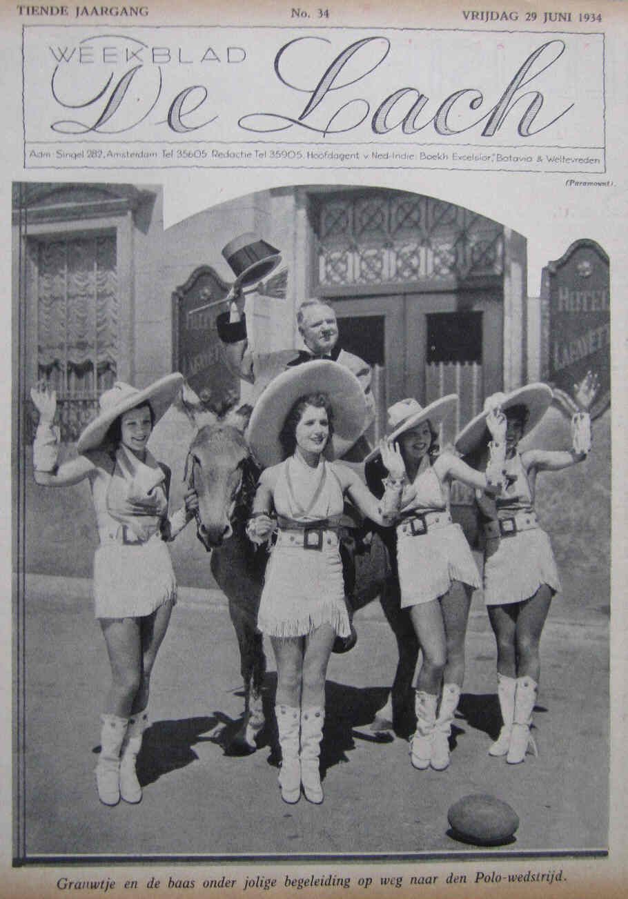 LACH | DE magazine side cover Issue 34 29 June 1934
