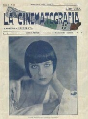 LA CINEMATOGRAFIA magazine side cover 15 July 1928
