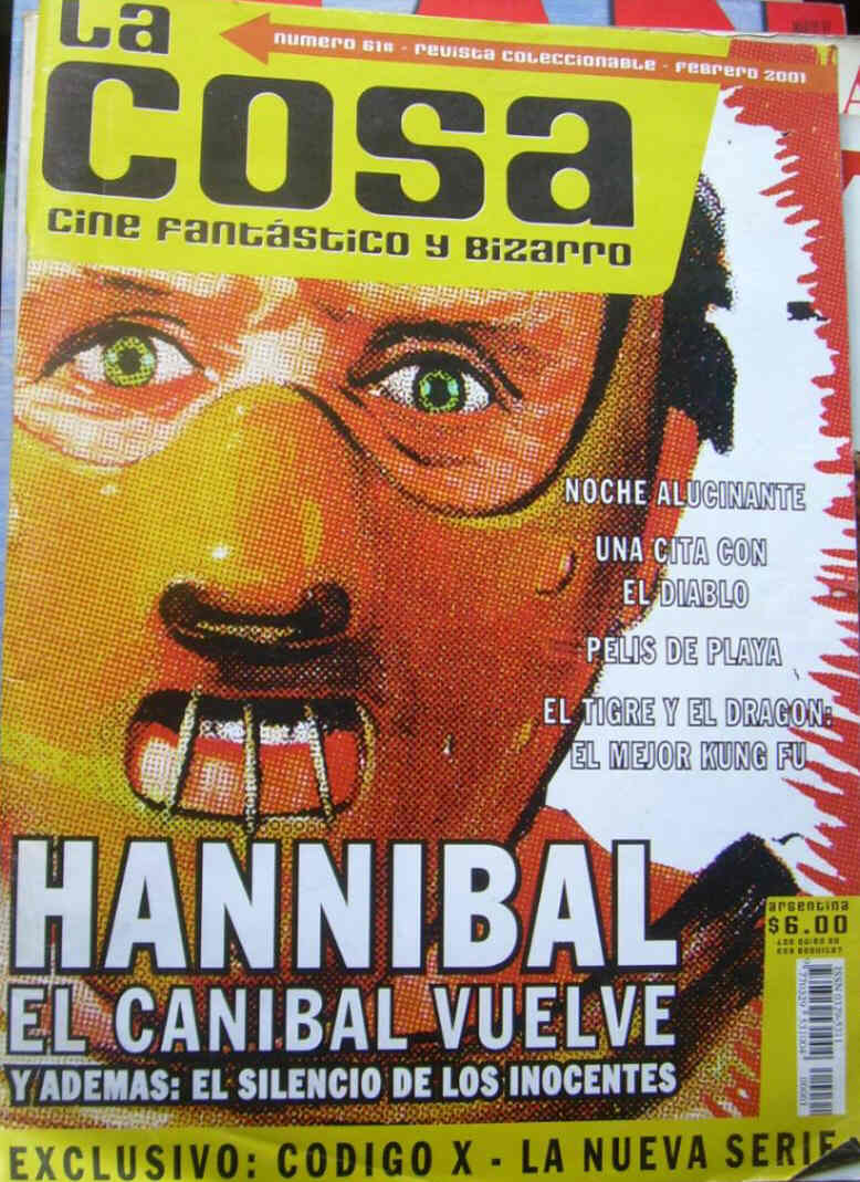 LA COSA CINE magazine side cover Issue 61 February 2001