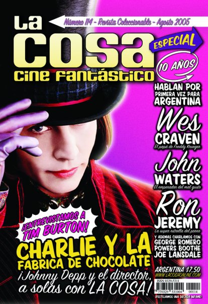LA COSA CINE magazine side cover Issue 114 August 2005