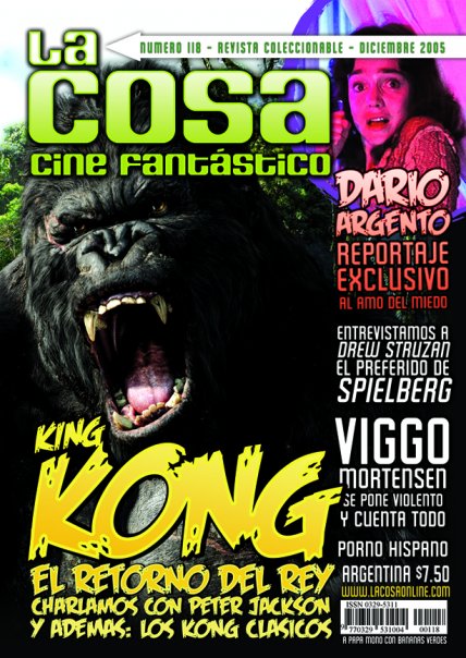 LA COSA CINE magazine side cover Issue 118 December 2005