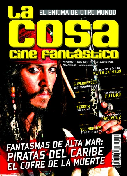 LA COSA CINE magazine side cover Issue 124 July 2006
