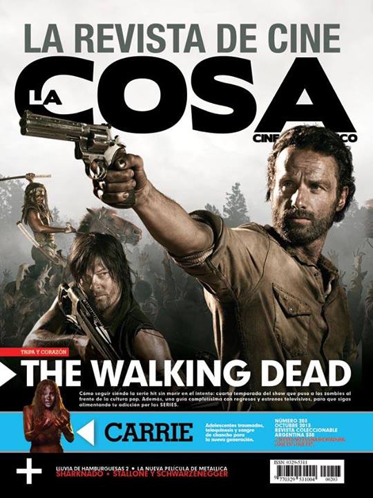 LA COSA CINE magazine side cover Issue 203 October 2013