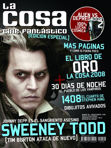 LA COSA CINE magazine side cover Issue 140 January/February 2008