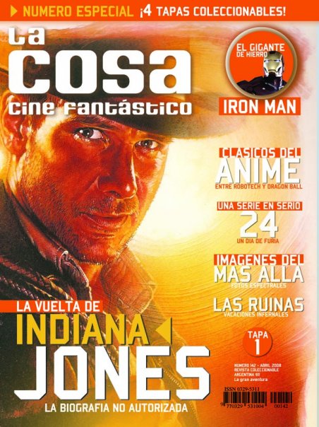 LA COSA CINE magazine side cover Issue 142 April 2008