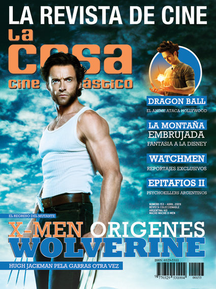 LA COSA CINE magazine side cover Issue 153 April 2009