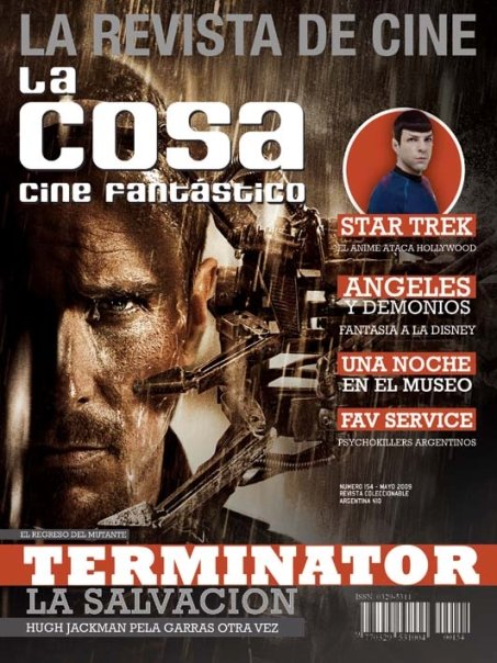 LA COSA CINE magazine side cover Issue 154 May 2009