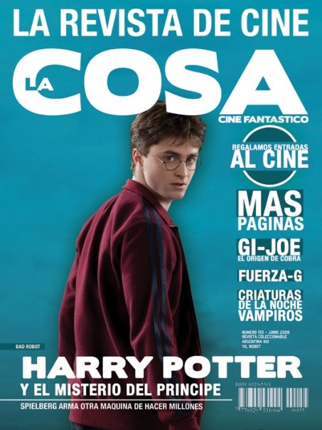 LA COSA CINE magazine side cover Issue 155 June 2009
