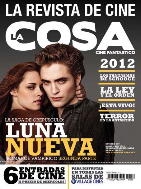 LA COSA CINE magazine side cover Issue 160 November 2009