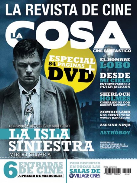LA COSA CINE magazine side cover Issue 162 January/February 2010