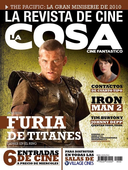 LA COSA CINE magazine side cover Issue 164 April 2010