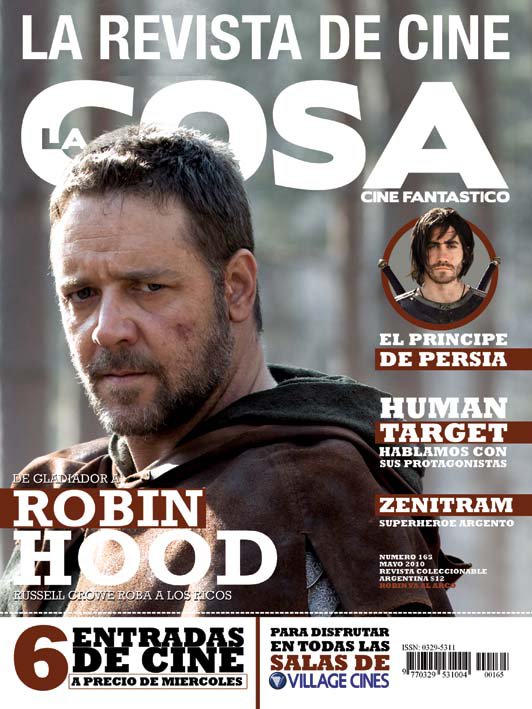 LA COSA CINE magazine side cover Issue 165 May 2010