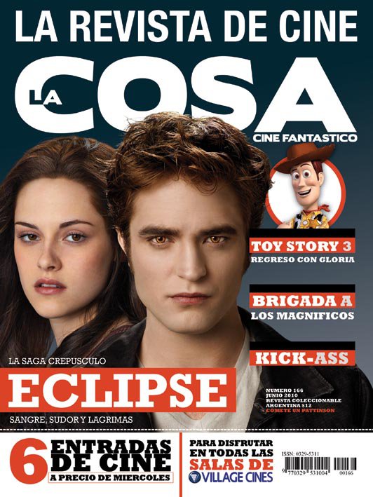 LA COSA CINE magazine side cover Issue 166 June 2010