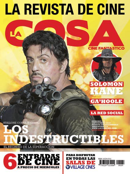LA COSA CINE magazine side cover Issue 169 September 2010