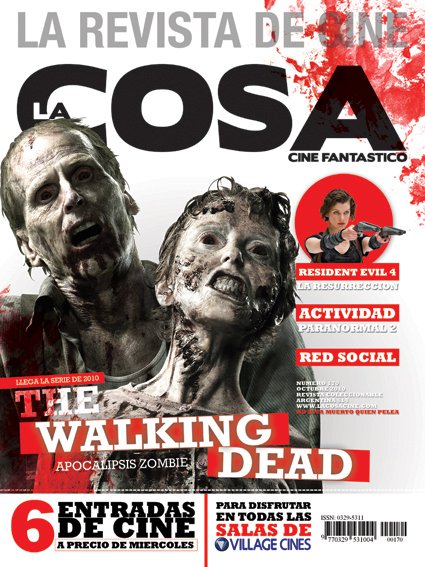 LA COSA CINE magazine side cover Issue 170 October 2010