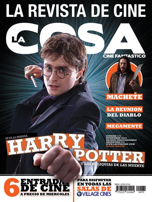 LA COSA CINE magazine side cover Issue 171 November 2010