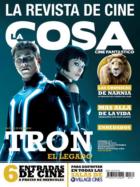 LA COSA CINE magazine side cover Issue 172 December 2010